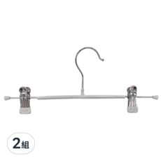 奈米防滑無痕褲架, 高錳鋼+塑料+鐵絲, 31x5.5cm ±5%, 10入/袋, 白色, 2組