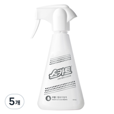 스카트 유한킴벌리 섬유탈취제 무향 본품, 380ml, 5개