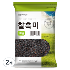 건강한밥상 국산 찰흑미, 1kg, 2개