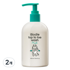아이보들 유아용 탑투토 올인원워시 머스크, 300ml, 2개