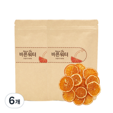 바른워터 건조 오렌지차 대용량, 20g, 6개