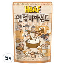 바프 인절미 아몬드, 190g, 5개