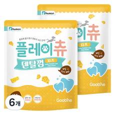 듀먼 강아지 플레이츄 덴탈껌 10p, 치즈, 100g, 6개