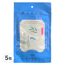 DR.GRANDMA 阿嬤的配方 經典款 薰衣草足貼, 2片, 5包