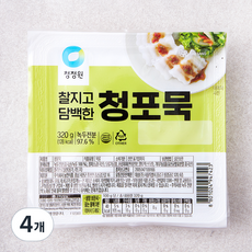 청정원 청포묵, 320g, 4개
