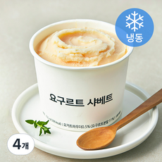 요구르트 샤베트 (냉동), 350ml, 4개
