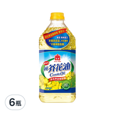 義美 100%純芥花油, 2L, 6瓶