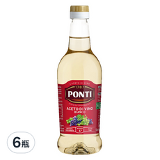 PONTI 白酒醋, 6%酸度, 500ml, 6瓶