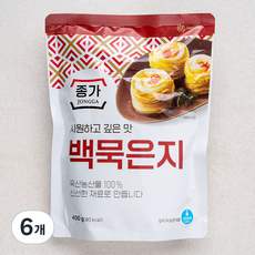 종가 시원하고 깊은 맛 백묵은지, 400g, 6개