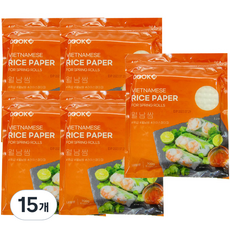 쿡샵 월남쌈 라이스페이퍼 사각, 300g, 15개