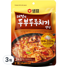 샘표 대전식 두부두루치기 양념, 3개, 135g