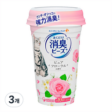유니참 뿌려쓰는 비즈 탈취제 퓨어플로럴향, 450ml, 3개