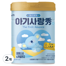아기사랑 수 어드밴스 분유 1단계 0~6개월, 800g, 2개