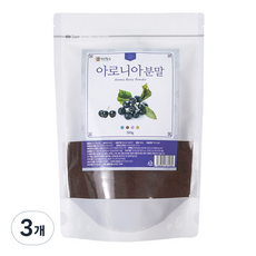 건강중심 아로니아 분말, 3개, 500g