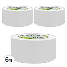 신흥테이프 면테이프 흰색 48mm x 25m, 6개
