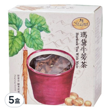 Magnet 曼寧 瑪黛牛蒡茶, 75g (5克x15茶包), 5g, 15包, 5盒