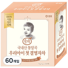 순작 우리아이 첫 결명자차, 75g, 4개