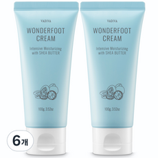 바디바 원더풋 시어버터 풋크림, 100g, 6개