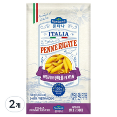 폰타나 이탈리아 펜네 리가테, 500g, 2개