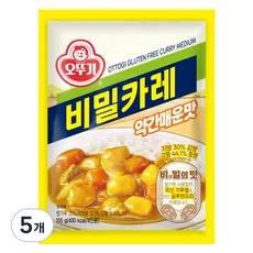 오뚜기 비밀카레 약간매운맛, 100g, 5개