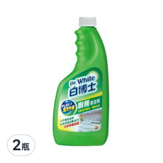 白博士 廚房PLUS清潔劑 補充瓶, 去除油污, 600g, 2瓶