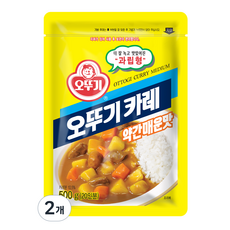 오뚜기 카레 과립형 약간매운맛, 500g, 2개