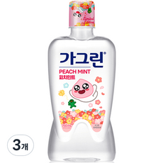 가그린 피치민트 구강세정제, 750ml, 3개