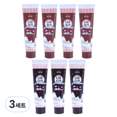 디유 상상앤드 튜브형 DIY 초콜릿 만들기, 초콜릿 다크 90g x 3p + 밀크 90g x 4p, 3세트