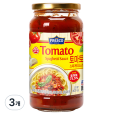 오뚜기 프레스코 토마토 스파게티소스, 400g, 3개