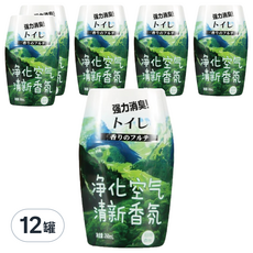 小麥購物 浴室香氛 森林 木質調 綠色 260ml 12罐, 289g