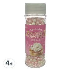 브레드가든 드라제 펄 핑크 스프링클, 45g, 4개