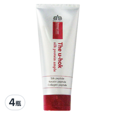 the u-hok高絲蛋白護髮安瓶200ml 4瓶組-受損髮修護、柔順亮澤, 200ml, 4瓶