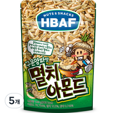 바프 넛츠앤스낵스 구운양파맛 멸치 아몬드, 100g, 5개