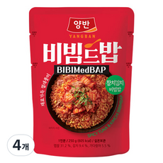 동원 양반 비빔드밥 참치김치 비빔밥 포켓, 4개, 250g