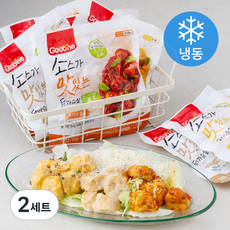 굽네 소스가 맛있는 닭가슴살 한입 볼 120g 토마토칠리 x 3팩 + 까르보나라 x 2팩 + 치즈할리피뇨 x 2팩 세트 840g (냉동), 2세트