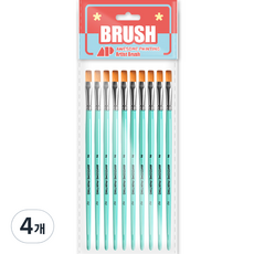 AwesomePainting 多用途設計扁平刷 FLT 10入, 單品, 4個