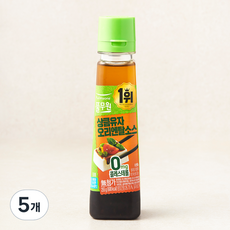 풀무원 콜레스테롤 제로 상큼유자 오리엔탈 소스, 255g, 5개
