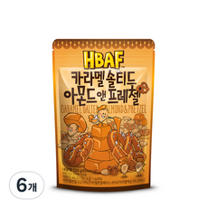 바프 카라멜 솔티드 아몬드 앤 프레첼, 120g, 6개