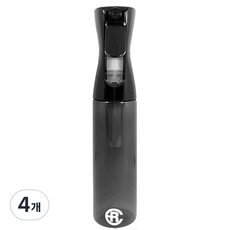 에어라파 압축 스프레이 분무기 대형 300ml, 올블랙, 4개