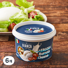 비앙카 부라타 치즈, 125g, 1개입, 6개 125g, 6개