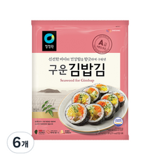 청정원 구운 김밥김, 20g, 6개