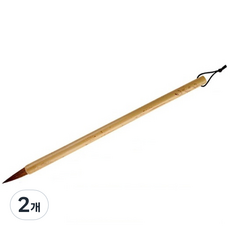 原木堅硬的東洋畫筆 19 黃色竹竿長狼毫, 中, 2個