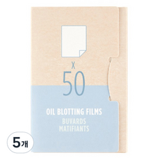데일리뷰티툴즈 필름 기름종이, 50개입, 5개