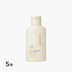 쏭레브 키즈 패밀리 워셔블 썬로션 SPF30 PA+++, 120ml, 5개