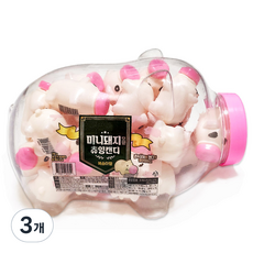 미니 돼지 모양 츄잉 캔디, 240g, 3개