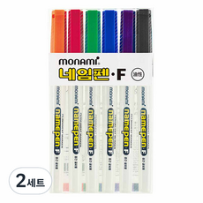 monAmi 簽字筆 F 6色組, 混色, 2套