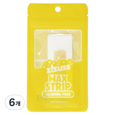 지저쓰 왁스 스트립 글레어링 페이스, 10g, 6개