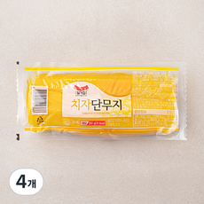 일가집 치자 단무지, 350g, 4개