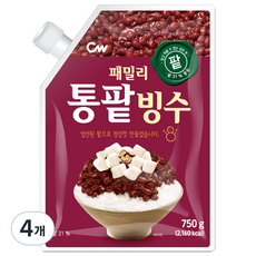 CW 家庭全紅豆刨冰, 750g, 4個
