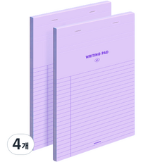 motemote B5 Legal Pad, 快樂的紫色, 4個